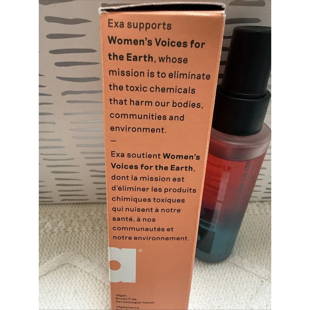 EXA Credo Setting Spray Dual Shield Set + Glow Mist 3.27 OZ. Hydrating Mist New